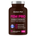 Fem Pro Probiotics for Women. 17 Clinically Effective Strains for Vaginal, Digestive & Immune Support, Urinary Tract Health, pH Balance and Mood. 60 Veggie Capsules, 2 Month Supply