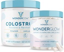 WONDERCOW Colostrum Non aromatisé + WonderGlow Peau et ongles Vitamines, soutenir la croissance des cheveux plus rapide, les ongles plus forts et la peau Glowing