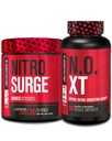 Jacked Factory Nitrosurge Shred Thermogenic Pre-Workout in Fruit Punch & N.O. XT Nitric Oxide Booster for Men & Women