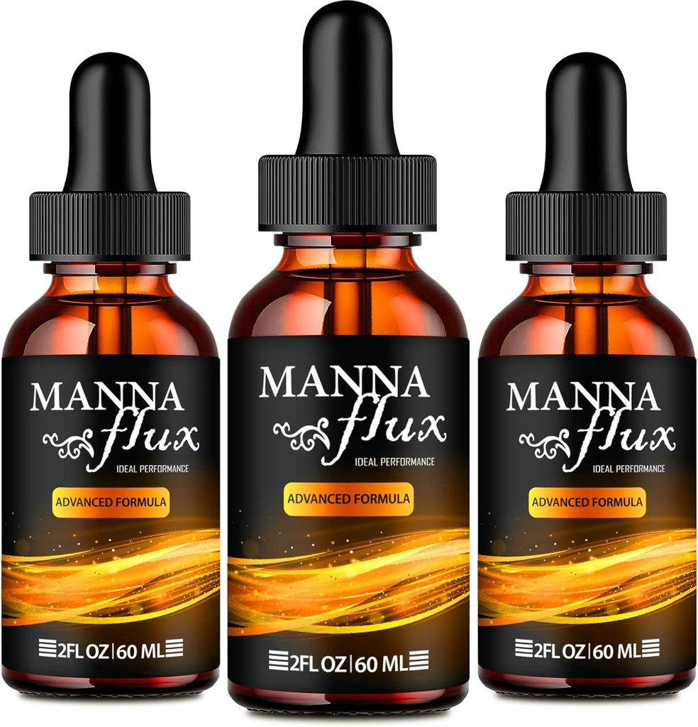 Manna flux drops, Mannaflux Support supplement Liquid drops - Maximum Strength, Manna Flux Health ' Wellness drops, Mannaflux All Natural Formula, Manna Flux Liquid drops Reviews (3 Pack)