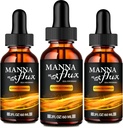 Manna Flux Drops, Mannaflux Support Suplemento Liquid Drops - Maximum Strength, Manna Flux Health & Wellness Drops, Mannaflux All Natural Formula, Manna Flux Liquid Drops Reviews (3 Pack)