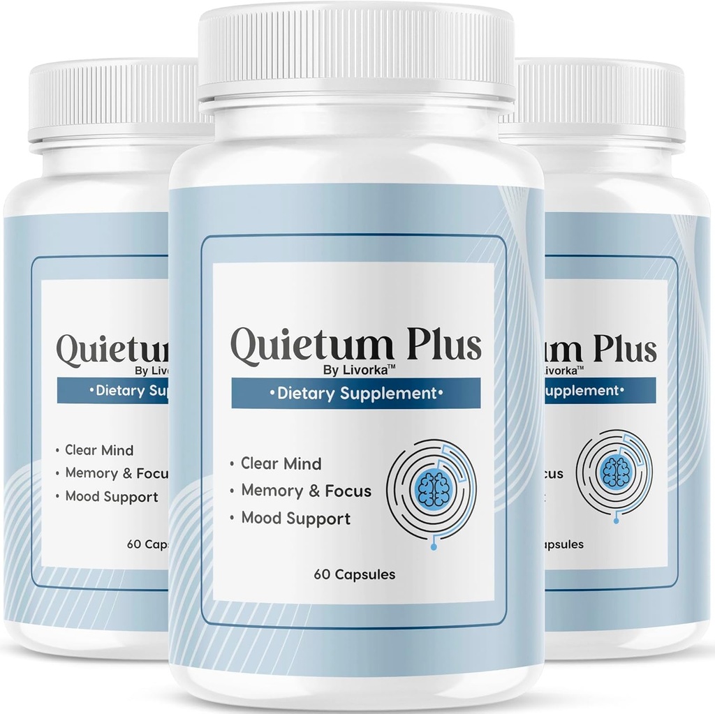 (3 Pack) Quietum Plus - Oficjalna formuła Quietum Plus Advanced Supplement, Oryginalne recenzje Quietum Plus, Wszystkie naturalne wzór QuietumPlus Advanced dla zdrowego ucha, 180 kapsułek dla 3 miesięcy