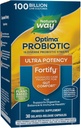 Gamtos būdas Sustiprinti Optima Probiotic suaugusiems, 100 Billion Live Cultures, 15 Trans, Palaiko Digestive and Immune Health *, Planta- Based Prebiotic Fiber, 30 Capsules (Pakavimo gegužės Vary)
