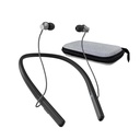 Neckband sluchové pomôcky pre seniorov, nabíjateľné sluchové pomôcky Bluetooth slúchadlá s hlukom Zrušenie sluchový zosilňovač pre sluchovú stratu čierna