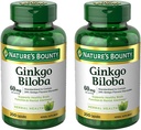 Nature's Bounty Ginkgo Biloba 60 mg Capsules, 200 Telling (verpakking van 2)