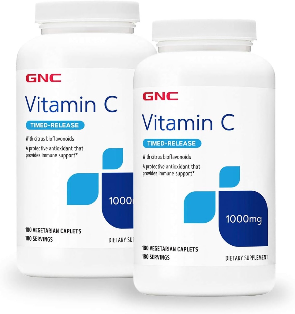 GNC vitamín C Časová verze 1000 mg - Twin Pack