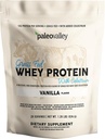 Paleovalley 100% Grassfed Whey Protein Powder with Colostrum, 13g Protein, Vanilla, Lihas Building, Immuunituki, Gut Health