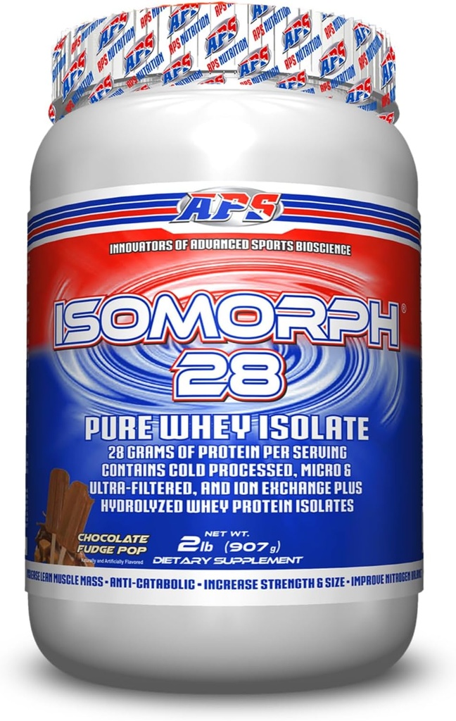 APS Nutrition Isomorf 28 Proteinpulver | Rent Whey Isolate | Cold Pressed, Ultra-filtrert, & Ion Exchange Isoler | 28g Protein | 2 pund (Chokolate Fudge Pop)
