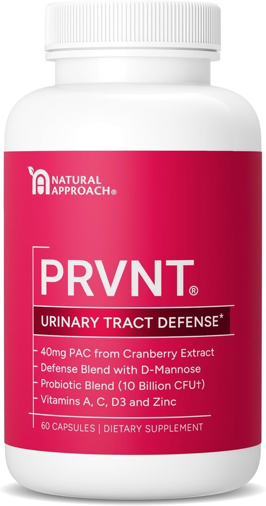 Urinary Tract Defense with Cranberry PAC, D-Mannose, Probiotics &quot; Vitamins | UTI Avoidance &quot; Bladder Support supplement | Most Powerful Cranberry Pills for Women &quot; USA Manufactured | 60 Capsules