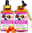 2 Iepakojums Melatonīns suņiem, Trauksme Relief Dog Melatonin, Klusi Moments Kaļķošanas atbalsts suņiem Melatonīns suņiem un kaķiem, Suņu Miega atbalsts, Veicināt Relaksāciju un Dziļu Miega un Kopumā Well-Being
