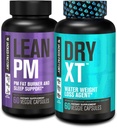 Jacked Factory Lean PM Night Time Fat Burner, supplemento di aiuto al sonno, & Appetite Suppressant (60 capsule) & Dry-XT perdita di peso dell'acqua pillole diurettiche (60 capsule)