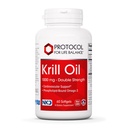 PROTOCOL FOR LIFE BALANCE Krill Oil 1,000mg - Extra Strength Krill Oil Supplement - DHA & EPA - with Astaxanthin - Support Heart, Brain, Joints - Non-GMO & Halal - 60 Softgels