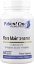 Patient One Flora maintenance , Probiotic supplement to Aid Balanced Intestinal Flora* | 25 Billion CFU, 10 Probiotic Strains, Prebiotic | 60 Capsules