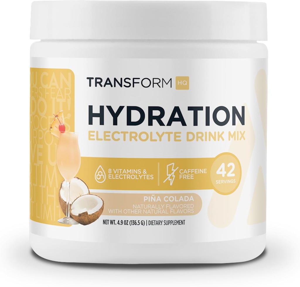 Transform HQ Hydratácia 42 Slúži (Pina Colada) - Elektrolyty, Duševná jasnosť, Vitamíny