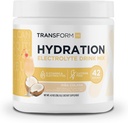 TransformHQ Hydration 42 Servings (Pina Colada) - Electroliti, Claritatea Mintala, Vitamine