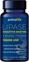 ANTROLIFE Verdauungsergänzung - Enzyme mit Lipase Nahrungsergänzungsmittel & Amylase für Verdauungskomfort - Nahrungsergänzungsmittel - 59 Kapseln