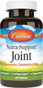 Carlson - Nutra-Support Joint, Glucosamine Chondroitin & MSM, función conxunta, apoio á cartilaxe e benestar óptimo, 60 comprimidos