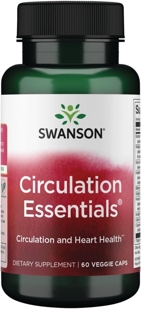 Swanson Circulation Essentials 60 Veg Kapsler