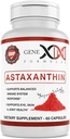 GENEX 12mg Astaxantina Softgels (60 Cápsulas) Antioxidante Natural para Olho, Pele e Saúde Conjunta e Suporte Imune - Sem Glúten, Não-GMO (60 fornecimento dia)