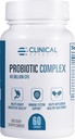 Kliniska effekter Probiotic Complex - Gut Health Probiotics for Women and Men - 6 Key Organic Probiotic Strains to Support Digestion and Overall Health - 60 Veggie Probiotic Capsules - Made in the USA