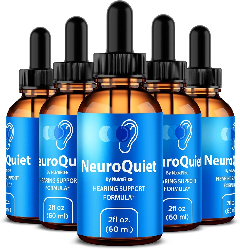 (5 Pack) NeuroTiché kapky - Oficiální sluch Support Formule s All- Natural Ingredients na pomoc udržet Ušní Wellness, Premium Gotas Review (150 Služení)