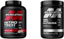 Мускултех Whey Протеин на прах Нитро-Tech Whey Протеин Изолат & Глутамин на прах 100% Pure L Glutamin на прах след тренировка възстановяване Drink       гот-глутамин на прах