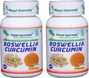 Planeet Ayurveda Boswellia Curcumin, 500mg Veg Capsules - 2 flessen