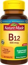 Nature Made Vitamina B12 500 mcg, Suplemento dietético para apoio ao metabolismo energético, 200 comprimidos, 200 dias de fornecimento