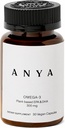 ANYA Omega 3 with 300mg DHA and EPA, Clean Ingredients, Non-GMO, 100% Vegan, Gluten, Soy, and Dairy Free. Supplement for Women, Prenatal Postnatal Vitamin for Breastfeeding and Lactation Support