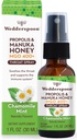 Wedderspoon Propolis og Manuka Honning Throat Spray, Kamille & Mint, 1 Fl Oz (Pack of 1), Sore Throat Relief, Naturlig immunstøtte