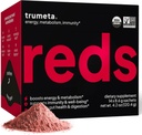 Superfood Reds Powder Packs - for Immune Support and Memory I Reds Superfood Powder Antioxidants Polyphenols Blend with Organic Acai Berry, Goji Berry, Pomegranate - 14 Sachets