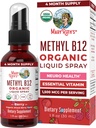 MaryRuth Organics Vitamin B12 Tekoči pršilo 