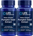 Extensión de vida Water-Soluble Pumpkin Seed Extracto, 60 cápsulas vexetarianas (Pack of 2)