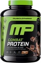 MusclePharm Combat Protein Powder, Czekoladowy Smak Mleczny, Paliwa Mięśnie do Produkcyjnych Warsztatów, 5 Źródła białka Włącznie z izolatem białka serwatki i albuminy jaj, Gluten Free, 6.2 lb, 77 Sługi