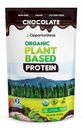Opportuniteas Organic Plant Based Protein Powder, 20g Vegan Protein from Pea, Pumpkin, and Rice, No Sugar, Non-GMO, Gluten-Free, Creamy Chocolate, 1 lb