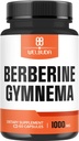 1000 mg berberiini täydentää Organic Gymnema Sylvestre Leaf - 60 kapselia korkea väkevä uute - tuki immuunijärjestelmä, Circulatory Health & Gastrointestinal Function