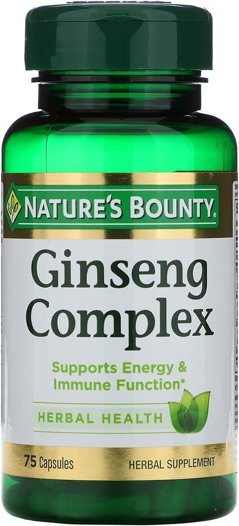 Complexul Natural Bounty Ginseng Plus Capsule Royal Jelly 75 ea (Pachet de 6)