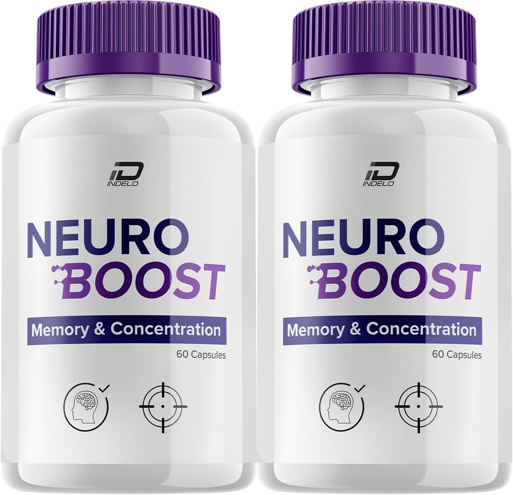 Neuro Boost Focus Addition, Neuro Boost IQ Memory Focus and Cognitive Support, Neuro Booster Pills Nootropic, NeuroBoost to Boost Memory, Neuro Boost Витамин Ревюта (2 Опаковка - 120 капсули)