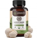 Longevity Botanicals Organic Lion's Mane Mushroom Capsules Supplement Extract 240ct | Hericium Erinaceus Fruiting Body | ≥20% Beta-D-Glucans | 80 Servings of 900mg | Supports Cognitive & Gut Wellness
