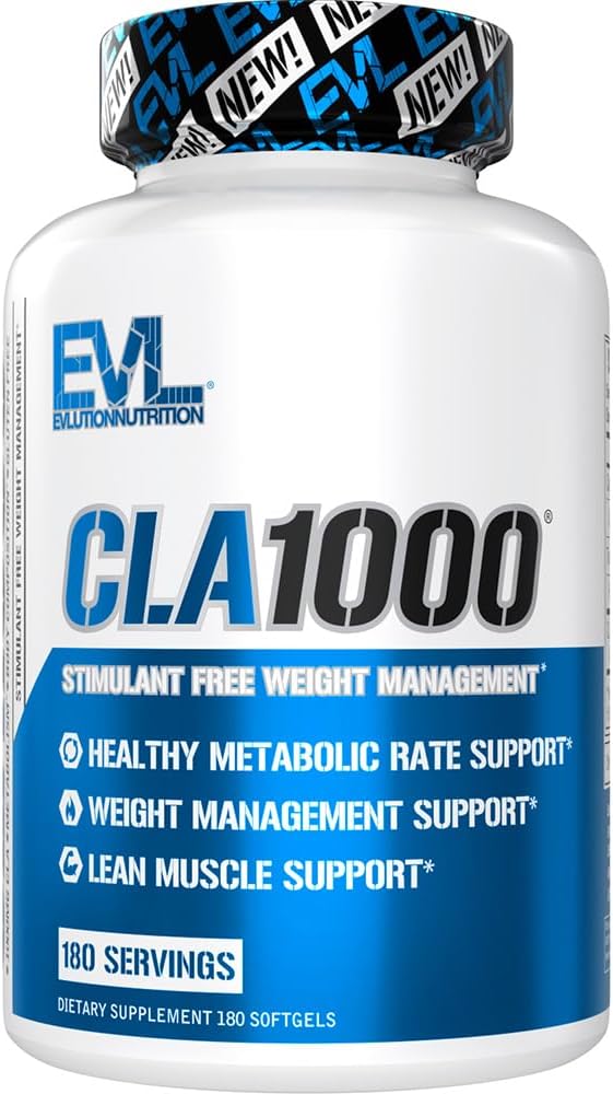 Conjugate Linlelic Acid CLA Pells - CLA 1000mmg Dit Piells per donar suport a les Panyes en flames de Lan Mucle i el Metabolisme més ràpid - Simulant-Free CLA 1000mg Sfffl Feles - 180
