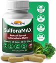 SulforaMAX - Sulforaphane Parsakaalin immuniteetin täydennysosa - [Aiemmin Regen-X] - Immuunituki, sydän, maksa, aivojen terveys täydentää - Vegan, ei-GMO, 10 000 MCG Sulforaphane (30 kasvissyöjän kapselit)