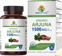 Brieofood organisk Arjuna 1500mg, 45 Serveringer, Vegetarisk, Glutenfri, 90 Vegetarisk tablett