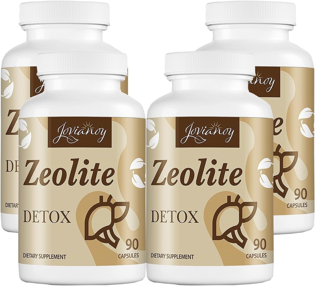 Zeolite Detox Capsules, Органічний активований Charcoal, Bentonite Clay, 1-2 мкм Clinoptilolite, Максимальне поглинання, Gut Liver Detox Cleanse Повне тіло для чоловіків, 360 капсули