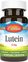 Carlson - Lutein, 6 mg의 건강한 시각 & 눈 기능, 산화 방지제, 60 Softgels
