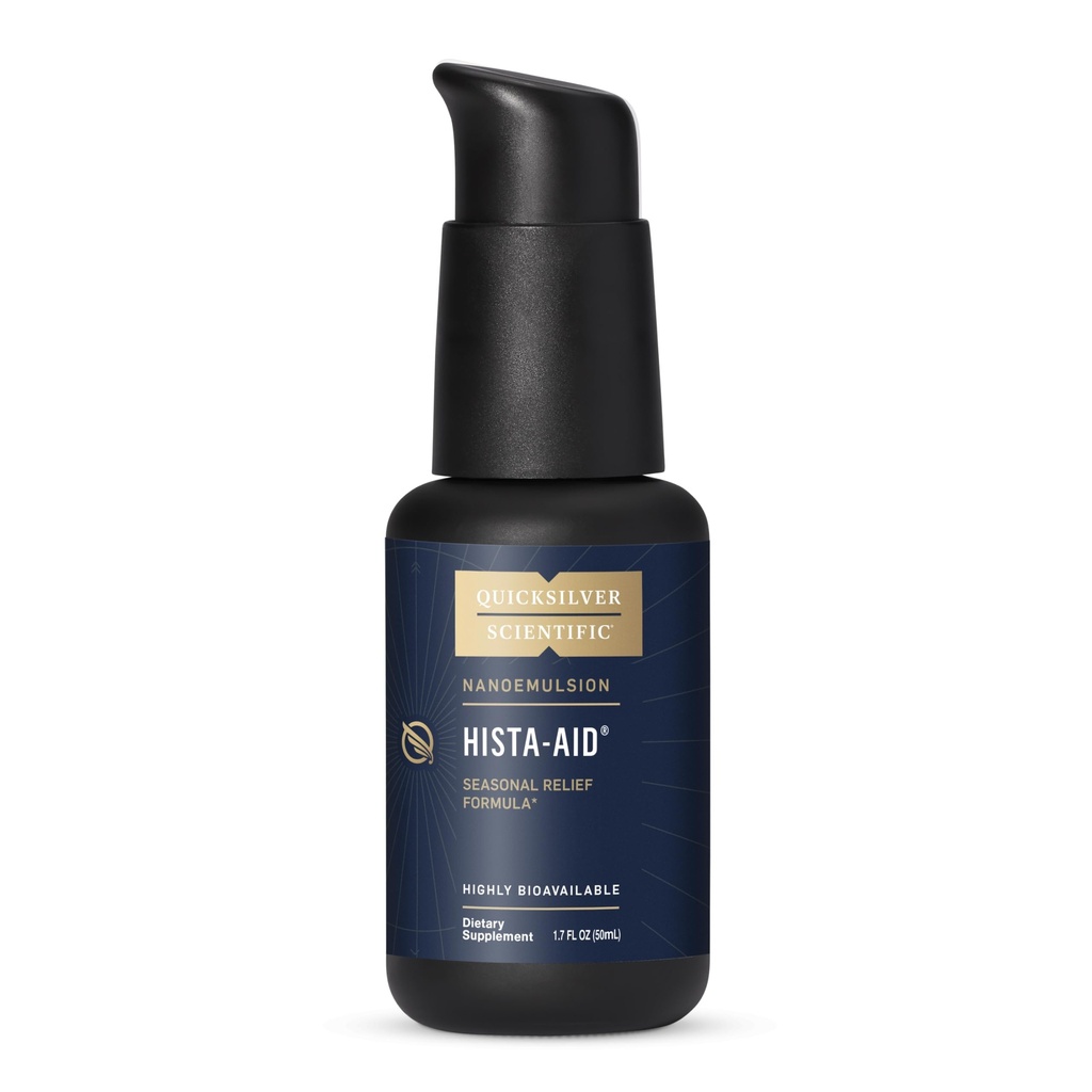 Quicksilver Scientific Nanoemulsified Hista-Aid - Flavonoids to Help Maintain Healthy Histamine Levels - Liposomal Vitamin C, DIM, Luteolin & Quercetin Liquid (50ml)