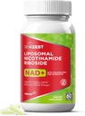 NAD+ Suplemento NMN Alternativa - Nicotinamida lipossómica Riboside com Resveratrol e Quercetina para Regeneração de Células Anti Envelhecimento Foco de Energia para Homens