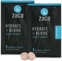Zaca atkūrimo Chewable Addition Bendrijoje 124; hydrate + Revive 124; Party, Travel, Pratimai & Altitude ® 124; Non-Sugar & Non-Gluten ® 124; Mišri Berry, 2 Paketai = 4 tabletės