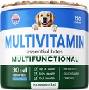 Dog Viminades & suplementaris - Glucosamina Omega Probiotics - Gos Viminats per l' aparença & Coat, Hip & Gut Sanitat - Mencial, Petit i Gran Bred - 120 Beef
