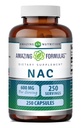 Amazing Formulas NAC (N-Acetyl-L-Cysteine) Supplement | 600 Mg per Serving | 250 Capsules | Non-GMO | Gluten Free | Made in USA
