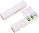 2 Pack 7 Compartments BPA gratis medan Pill Box / Pill Case / Travel Pill Organizer Dispenser för vitamin Fish Oils Supplement